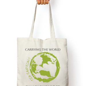 Tote-Ally Awesome 69 Zippered Tote Bag – Eco-Conscious – White