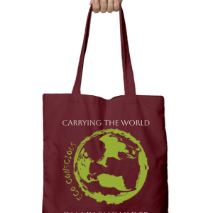 Tote-Ally Awesome 69 Zippered Tote Bag – Eco-Conscious – Maroon