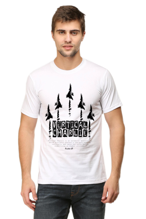 Round Neck T-Shirt - Aviator 69 - Vertical Charlie - Image 4
