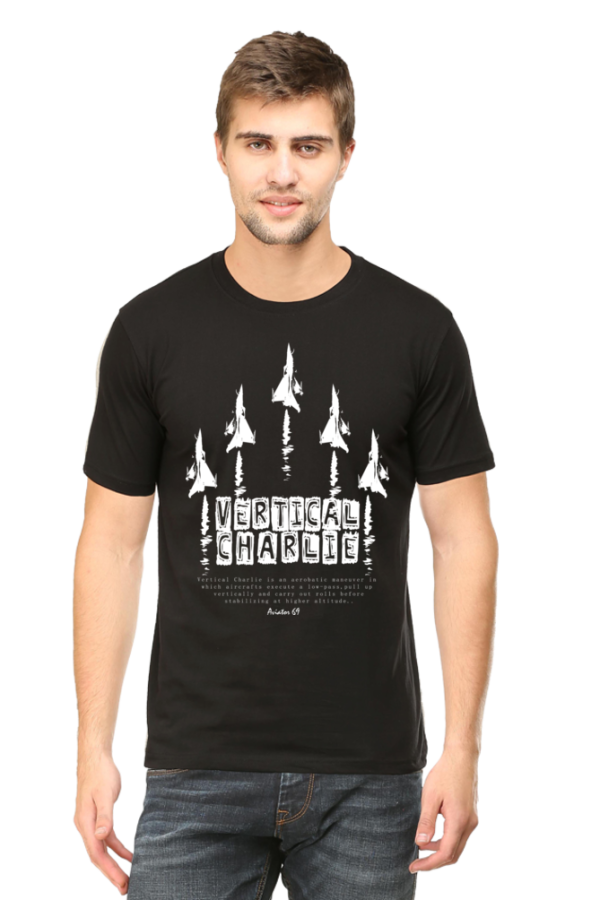 Round Neck T-Shirt - Aviator 69 - Vertical Charlie - Image 3
