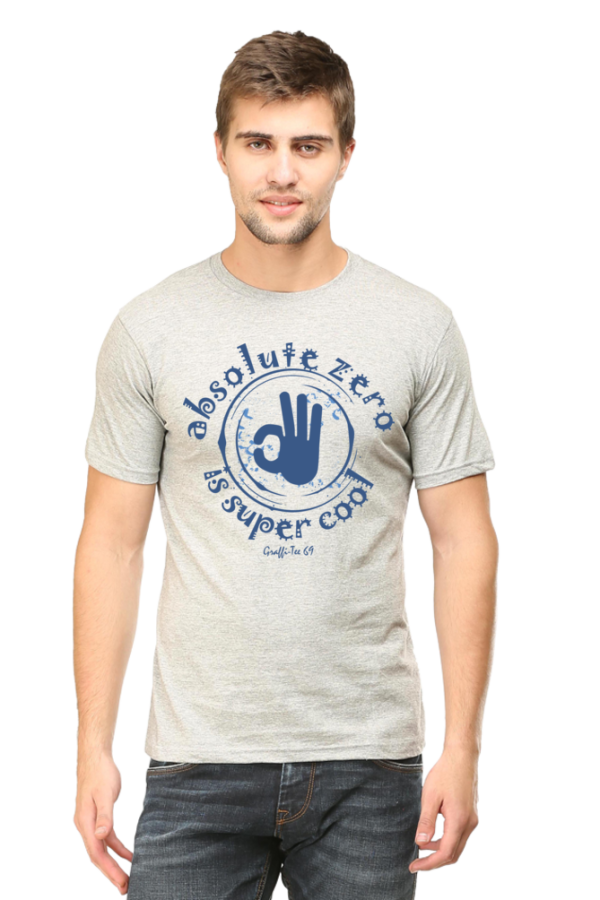 Round Neck T-Shirt - Absolute Zero Is Super Cool - Image 11