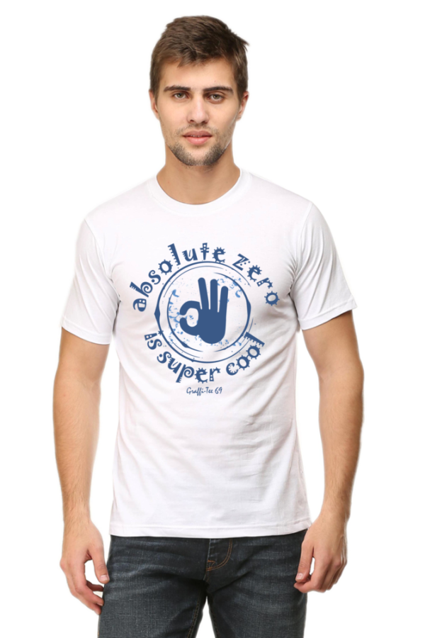 Round Neck T-Shirt - Absolute Zero Is Super Cool - Image 13