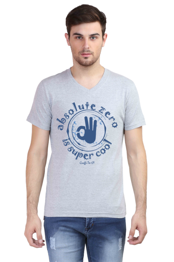 Graffi-Tee 69 - Absolute Zero - V-Neck T-Shirt - Image 2