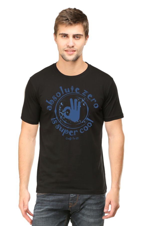Round Neck T-Shirt - Absolute Zero Is Super Cool - Image 2