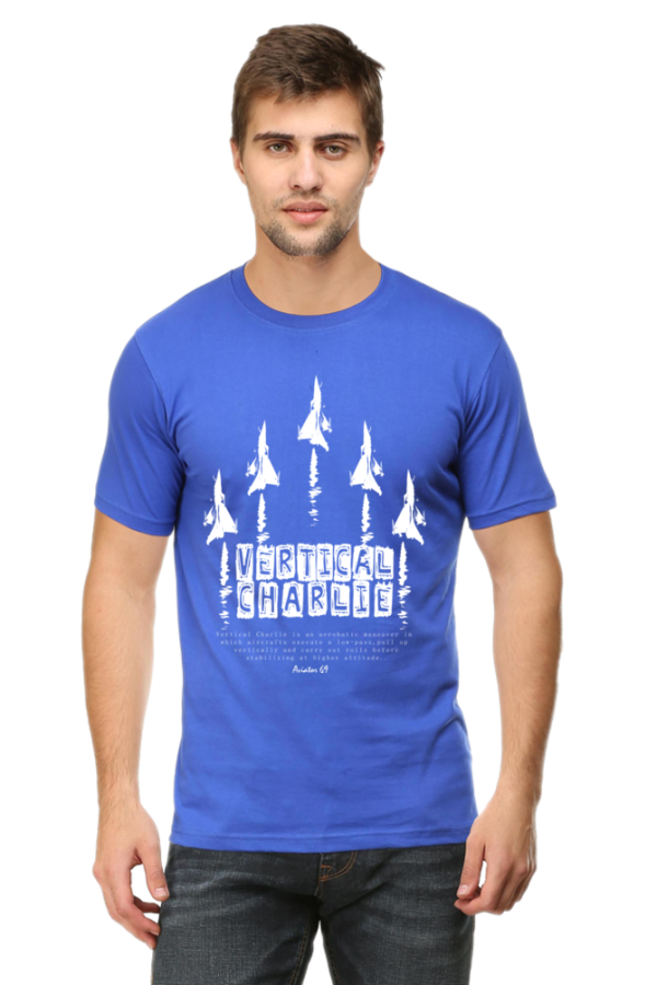 Round Neck T-Shirt - Aviator 69 - Vertical Charlie - Image 2