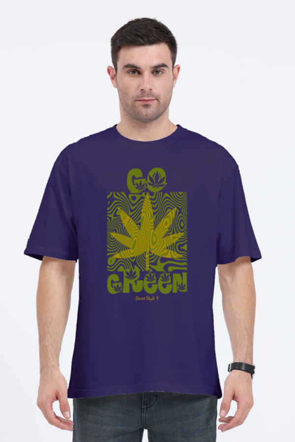 Street Style 69 – Go Green – Unisex Oversized T-Shirt - Image 2