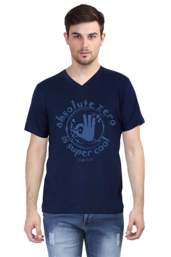 Round Neck T-Shirt - Absolute Zero - Navy Blue