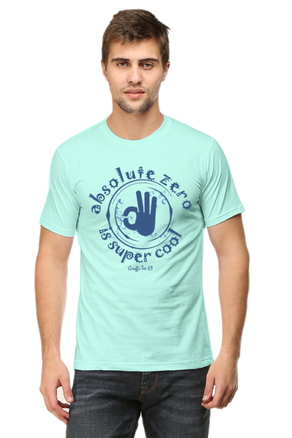 Round Neck T-Shirt - Absolute Zero Is Super Cool - Image 3
