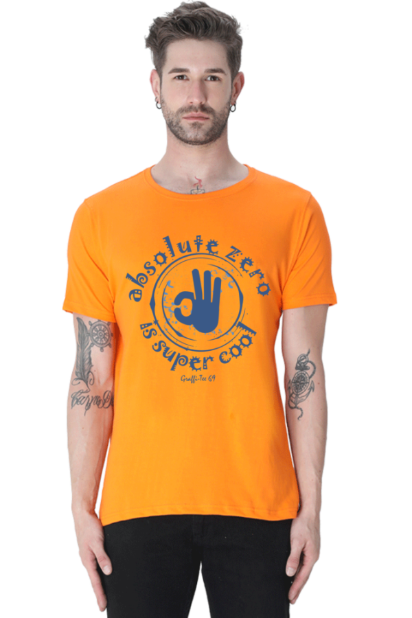 Round Neck T-Shirt - Absolute Zero Is Super Cool - Image 8