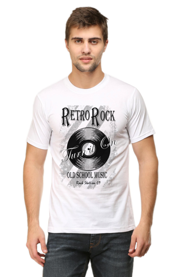 Round Neck T-Shirt - Rock Station 69 - Retro Rock - Image 6