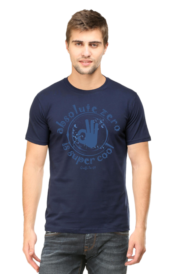 Round Neck T-Shirt - Absolute Zero Is Super Cool - Image 12