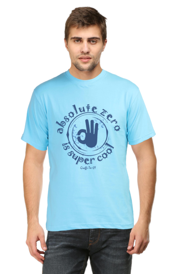 Round Neck T-Shirt - Absolute Zero Is Super Cool - Image 10