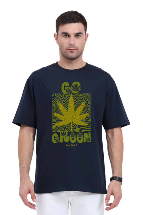 Street Style 69 – Go Green – Unisex Oversized T-Shirt - Image 6