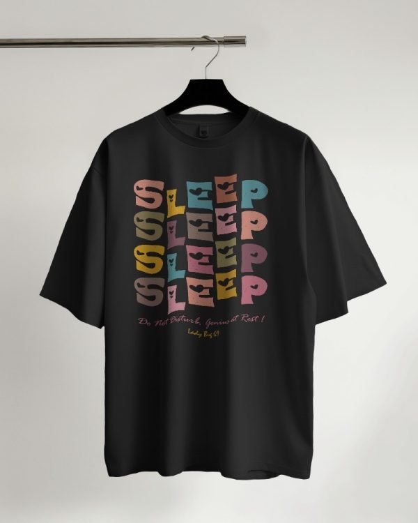Ladybug 69 – Sleep – Unisex Oversized T-Shirt - Image 3