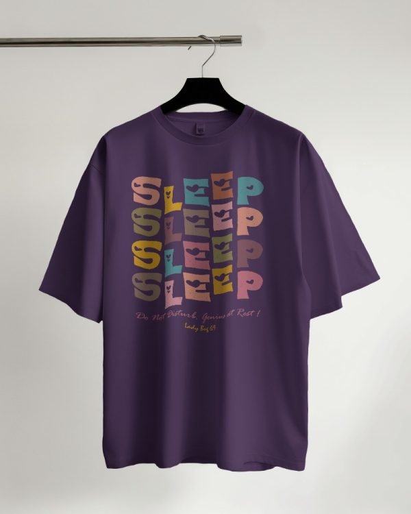 Ladybug 69 – Sleep – Unisex Oversized T-Shirt - Image 6