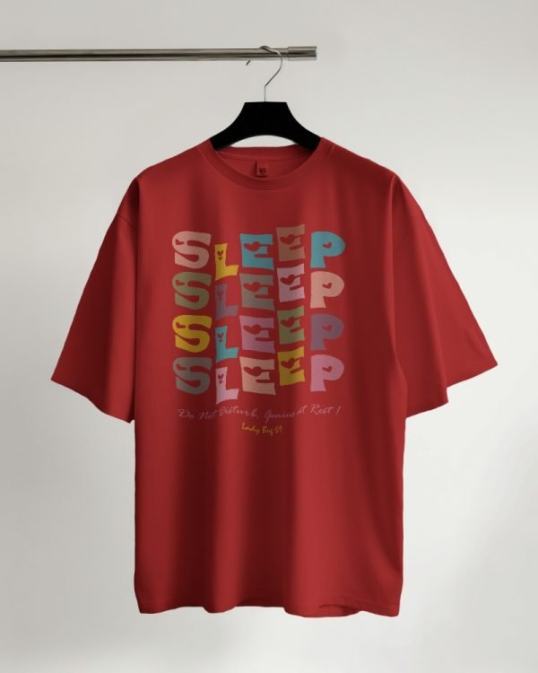 Ladybug 69 – Sleep – Unisex Oversized T-Shirt