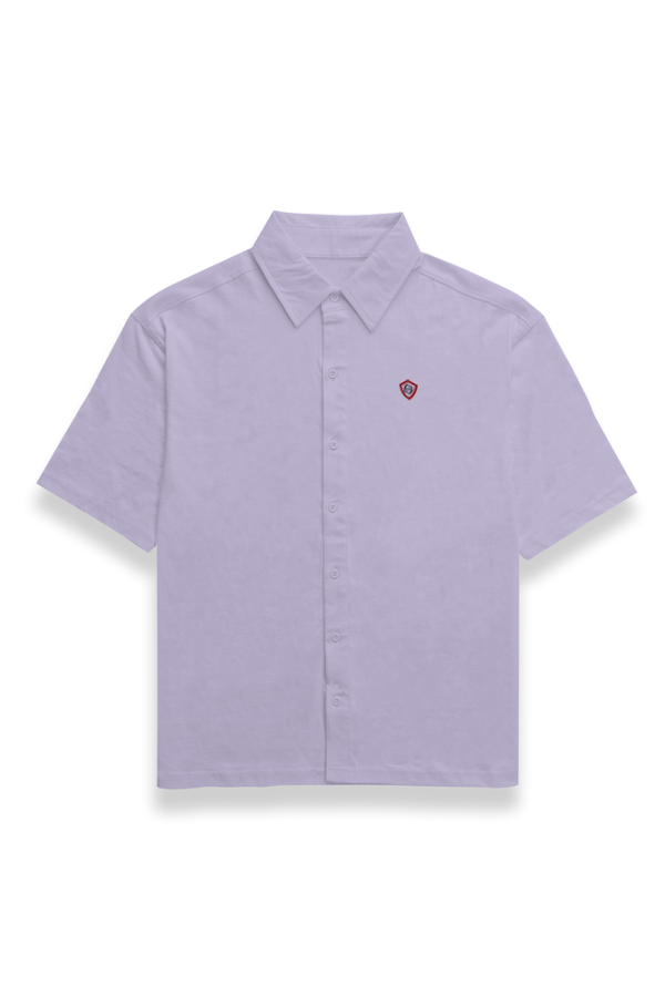 Street Style 69 - Motif - Men's Oversized Shirt - White | Lavender | Light Pink | Baby Blue - Image 4