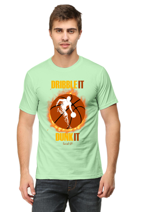 Round Neck T-Shirt - Swish 69 - Dribble It Dunk It - Image 10