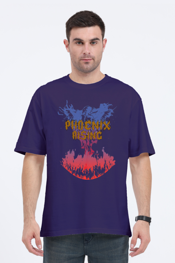 Street Style 69 - Phoenix Rising - Unisex Oversized T-shirt - Image 4