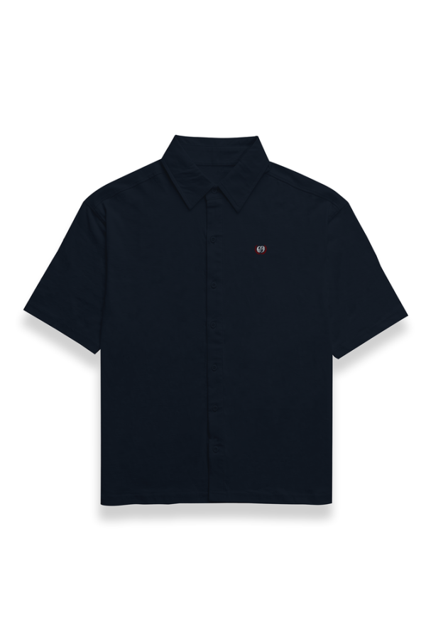 Street Style 69 - Insignia - Men's Oversized Shirt - Black | Navy | Maroon - Image 4
