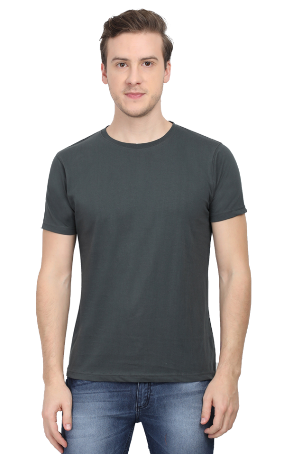 Round Neck T-Shirt - Back To Basics - Plain - Image 3