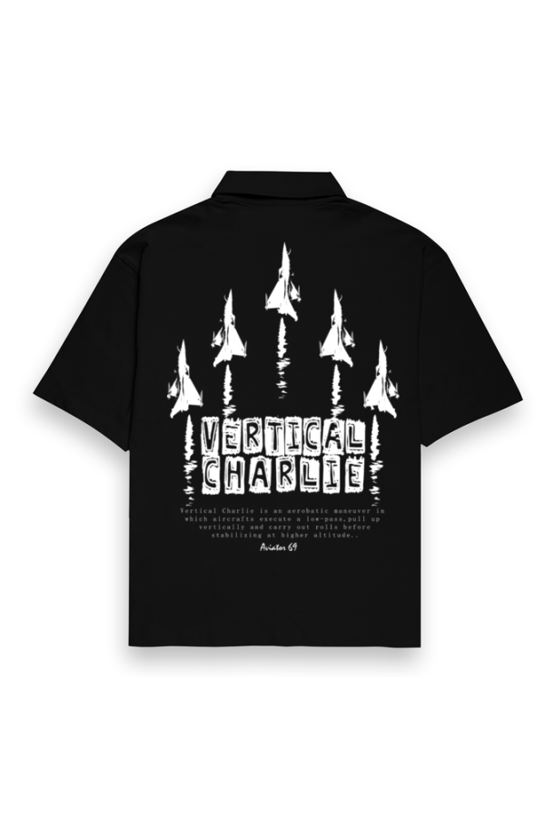Street Style 69 - Vertical Charlie - Men's Oversized Shirt - Black | Navy | Maroon - Image 5