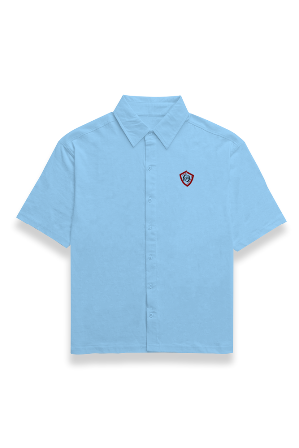 Street Style 69 - Motif - Men's Oversized Shirt - White | Lavender | Light Pink | Baby Blue