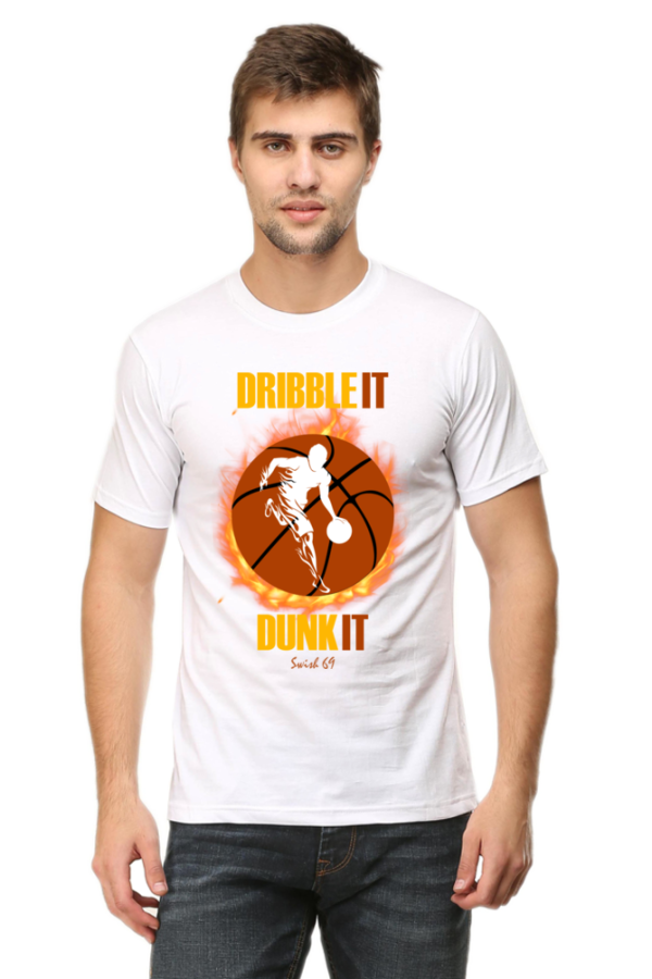 Round Neck T-Shirt - Swish 69 - Dribble It Dunk It - Image 9