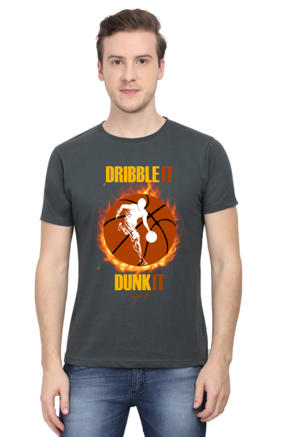 Round Neck T-Shirt - Swish 69 - Dribble It Dunk It - Image 4