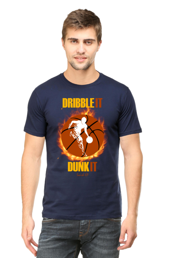 Round Neck T-Shirt - Swish 69 - Dribble It Dunk It - Image 8