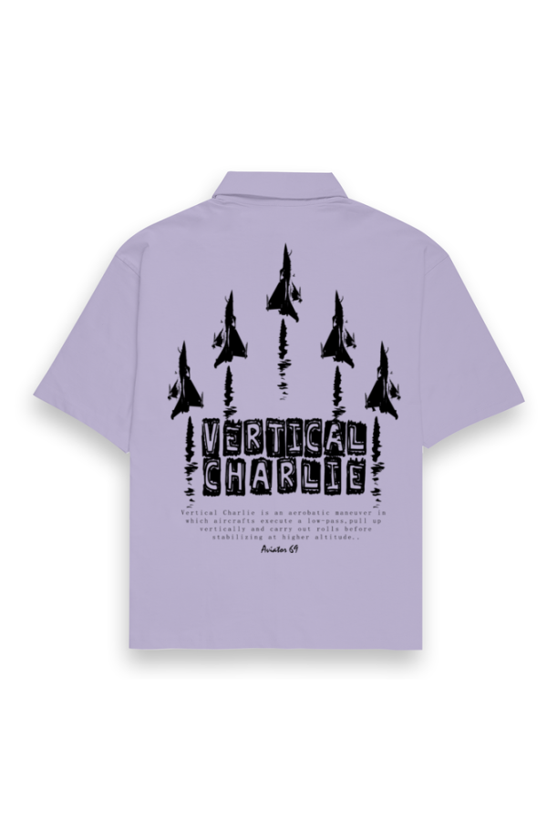 Street Style 69 - Vertical Charlie - Men's Oversized Shirt - White | Lavender | Light Pink | Baby Blue - Image 3