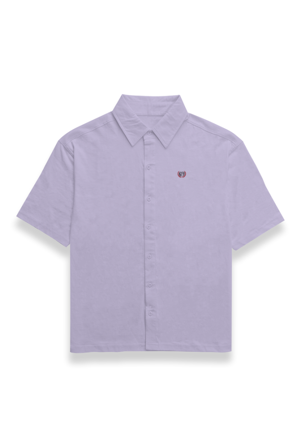 Street Style 69 - Insignia - Men's Oversized Shirt - White | Lavender | Light Pink | Baby Blue - Image 4