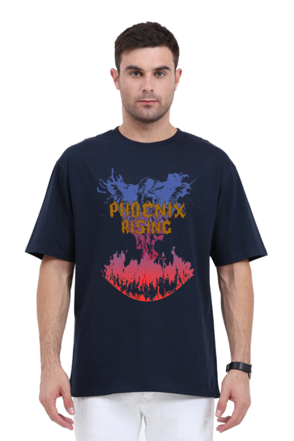 Street Style 69 - Phoenix Rising - Unisex Oversized T-shirt - Image 9