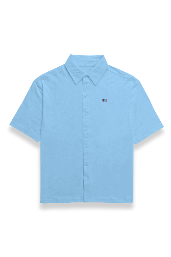 Street Style 69 - Insignia - Men's Oversized Shirt - White | Lavender | Light Pink | Baby Blue - Image 2
