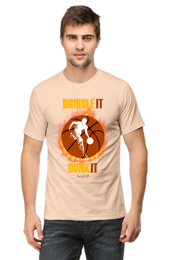 Round Neck T-Shirt - Swish 69 - Dribble It Dunk It - Image 2