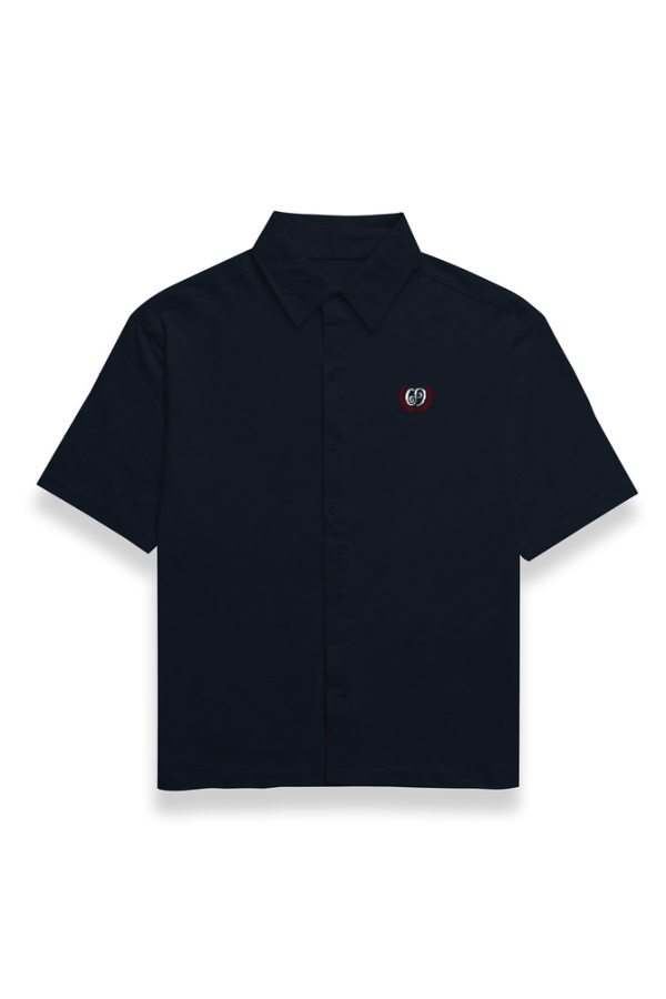 Street Style 69 - Insignia - Men's Oversized Shirt - Black | Navy | Maroon - Image 3