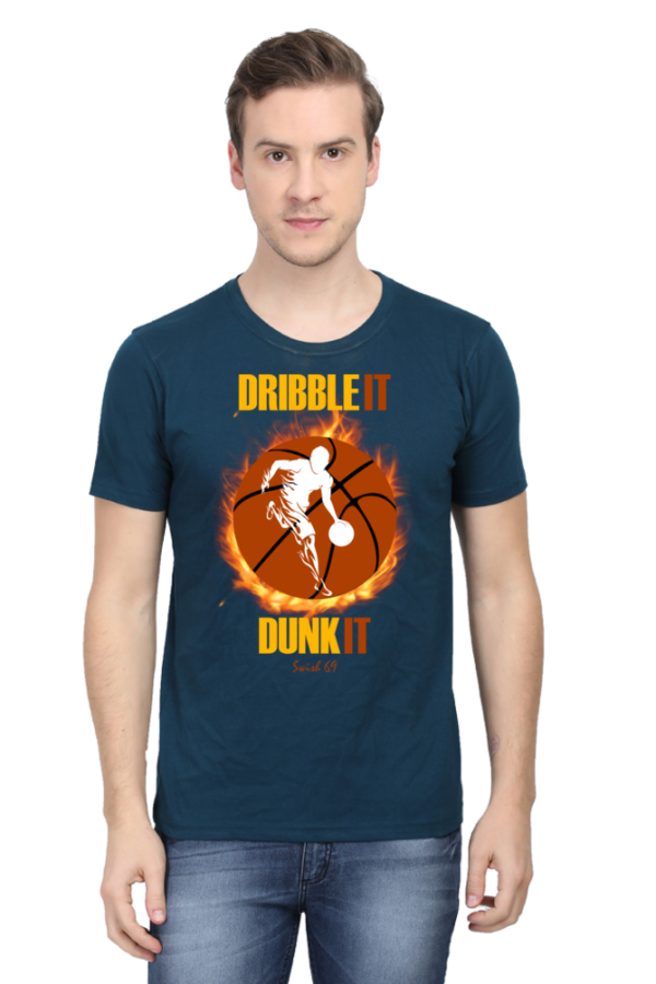 Round Neck T-Shirt - Swish 69 - Dribble It Dunk It - Image 5