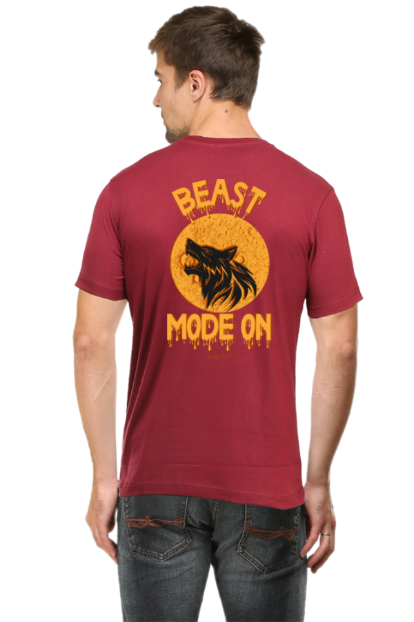 Round Neck T-Shirt - Beast Mode On - Image 9