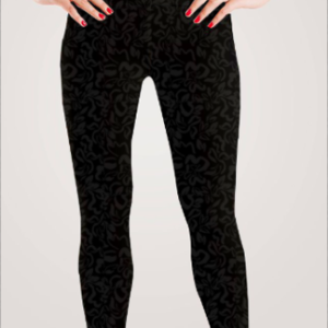 Haute 69 - Abstract Design - Women's AOP Designer Leggings - Black