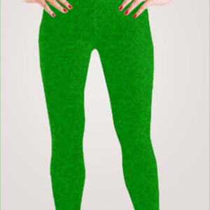 Haute 69 - Abstract Design - Women's AOP Designer Leggings - Emerald