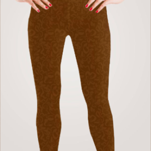 Haute 69 - Abstract Design - Women's AOP Designer Leggings - Caramel