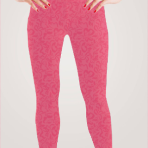 Haute 69 - Abstract  Design - Women's AOP Designer Leggings - Rouge