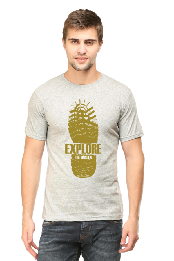 Round Neck T-Shirt - Wanderlust 69 - Explore The Unseen - Image 8