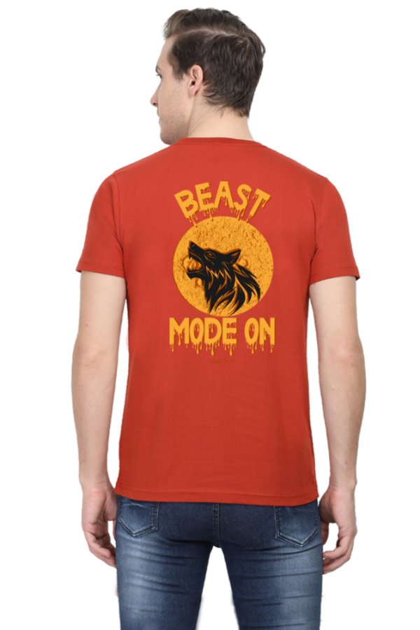 Round Neck T-Shirt - Beast Mode On - Image 5