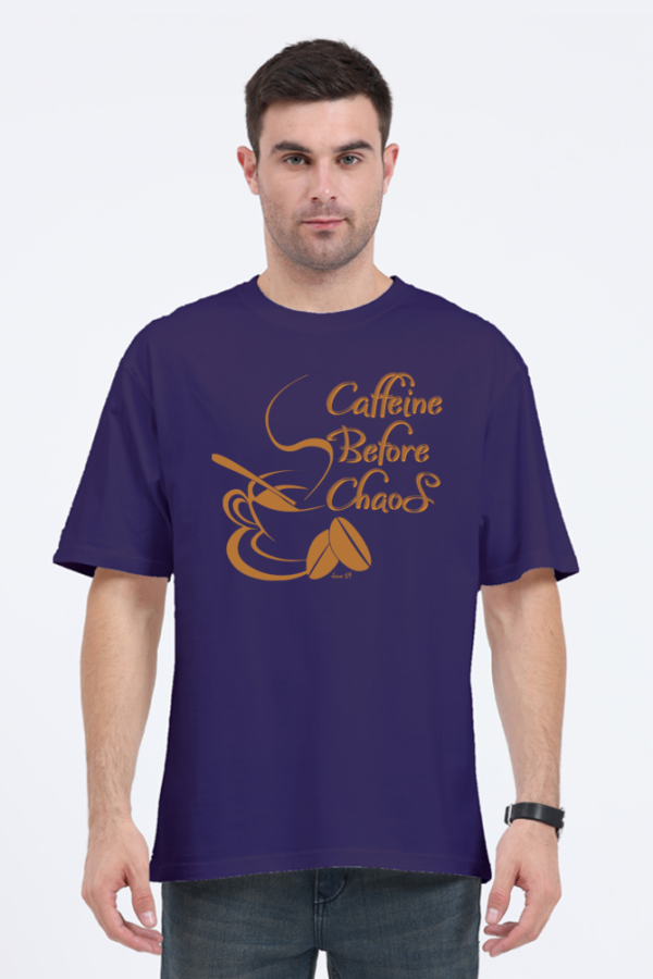 Java 69 - Caffiene Before Chaos - Unisex Oversized T-Shirt - Image 3