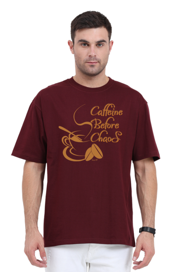 Java 69 - Caffiene Before Chaos - Unisex Oversized T-Shirt - Image 4