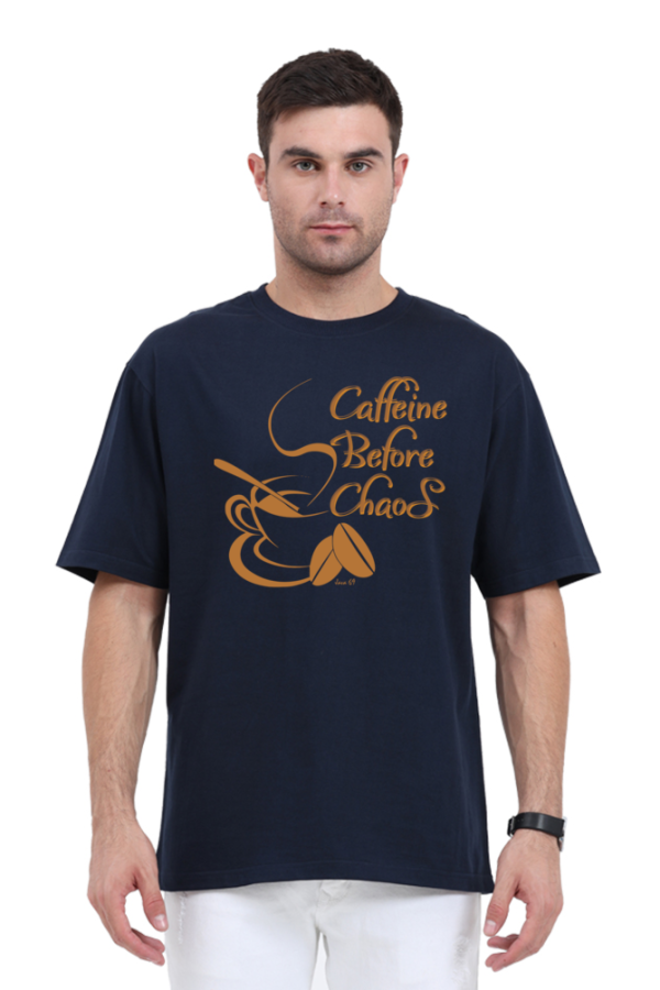 Java 69 - Caffiene Before Chaos - Unisex Oversized T-Shirt