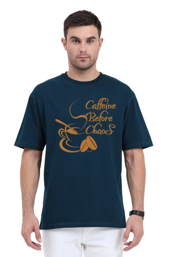 Java 69 - Caffiene Before Chaos - Unisex Oversized T-Shirt - Image 2