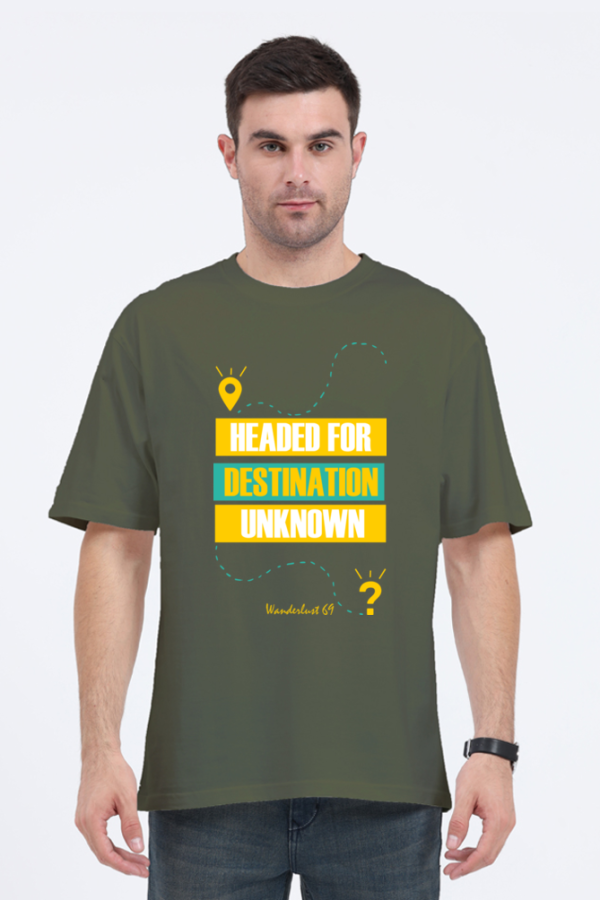 Wanderlust 69 - Destination Unknown - Men's Oversized T-Shirt