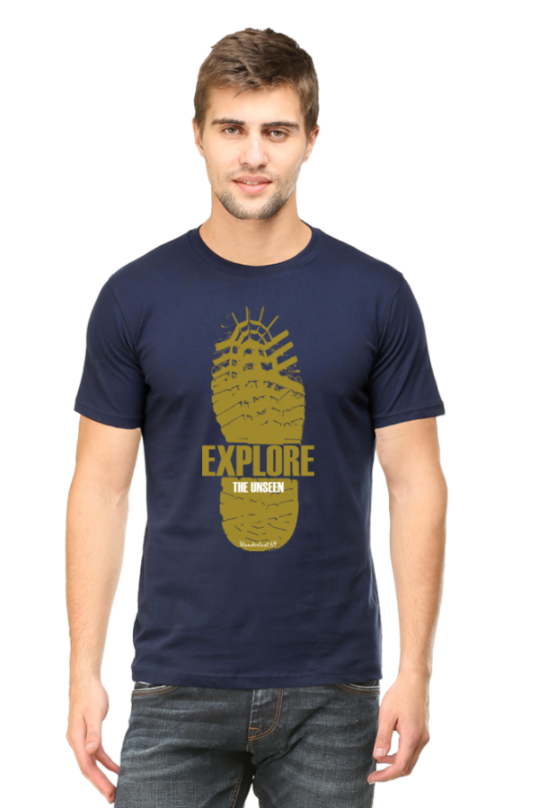 Round Neck T-Shirt - Wanderlust 69 - Explore The Unseen - Image 9